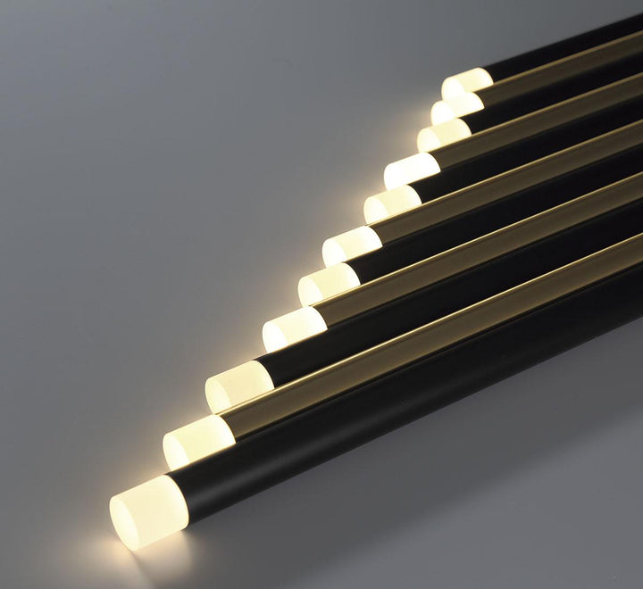 LIB & CO, AMALFI 16 LIGHT LINEAR LED CHANDELIER, CHANDELIER LIGHT