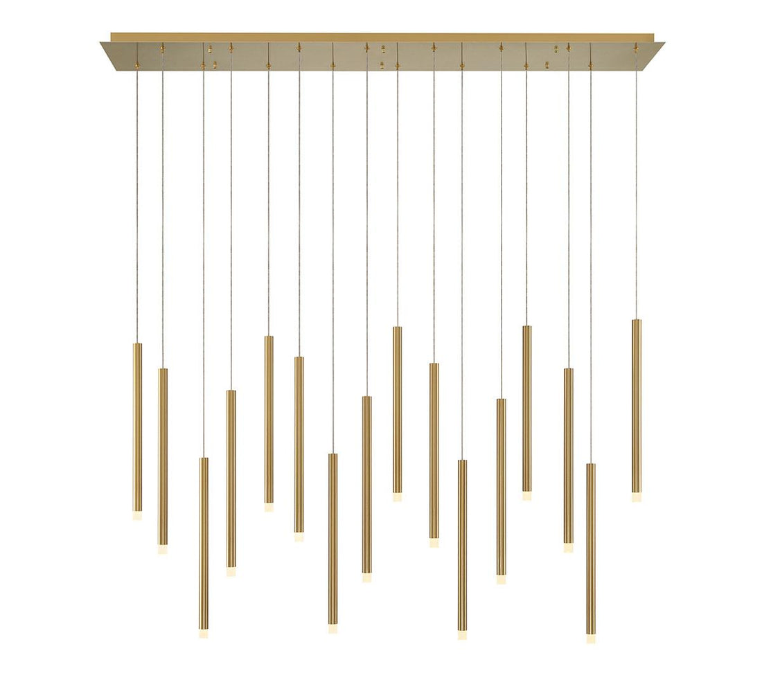 LIB & CO, AMALFI 16 LIGHT LINEAR LED CHANDELIER, CHANDELIER LIGHT