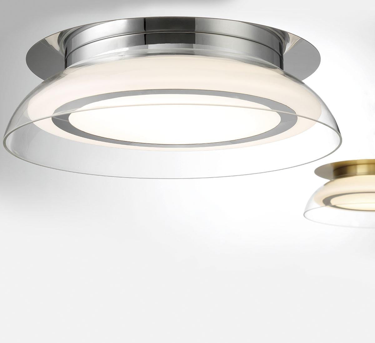 LIB & CO, PESCARA SMALL LED CEILING MOUNT, FLUSH MOUNT CEILING LIGHTS