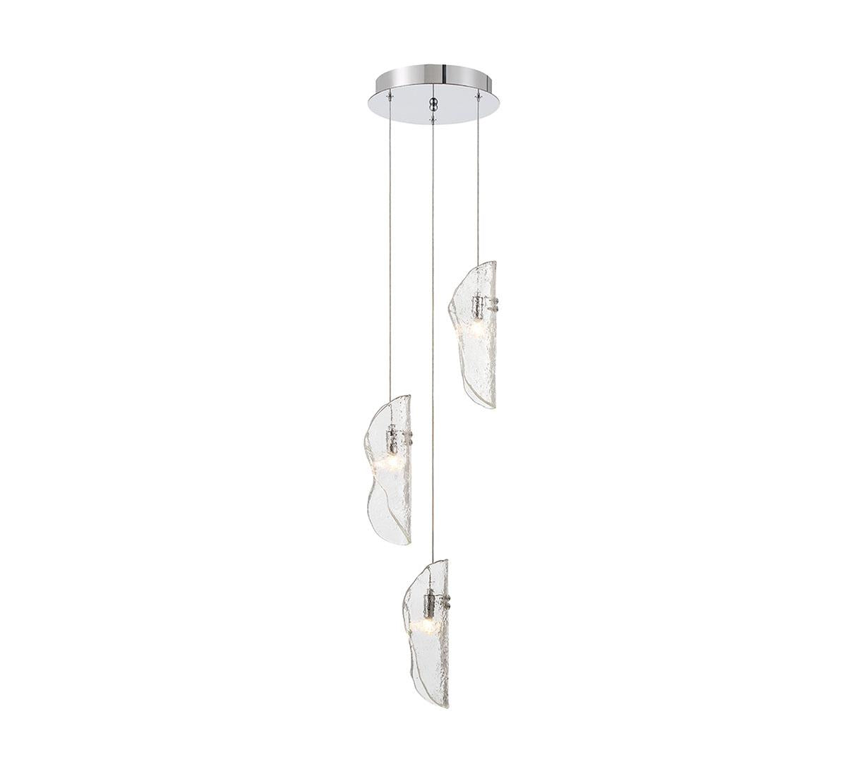 LIB & CO, SORRENTO 3 LIGHT LED PENDANT, PENDANT LIGHT