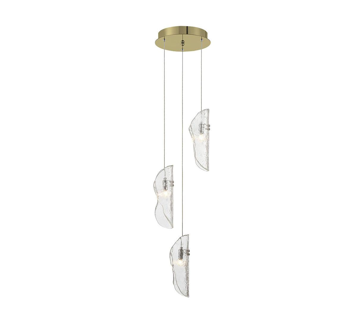 LIB & CO, SORRENTO 3 LIGHT LED PENDANT, PENDANT LIGHT