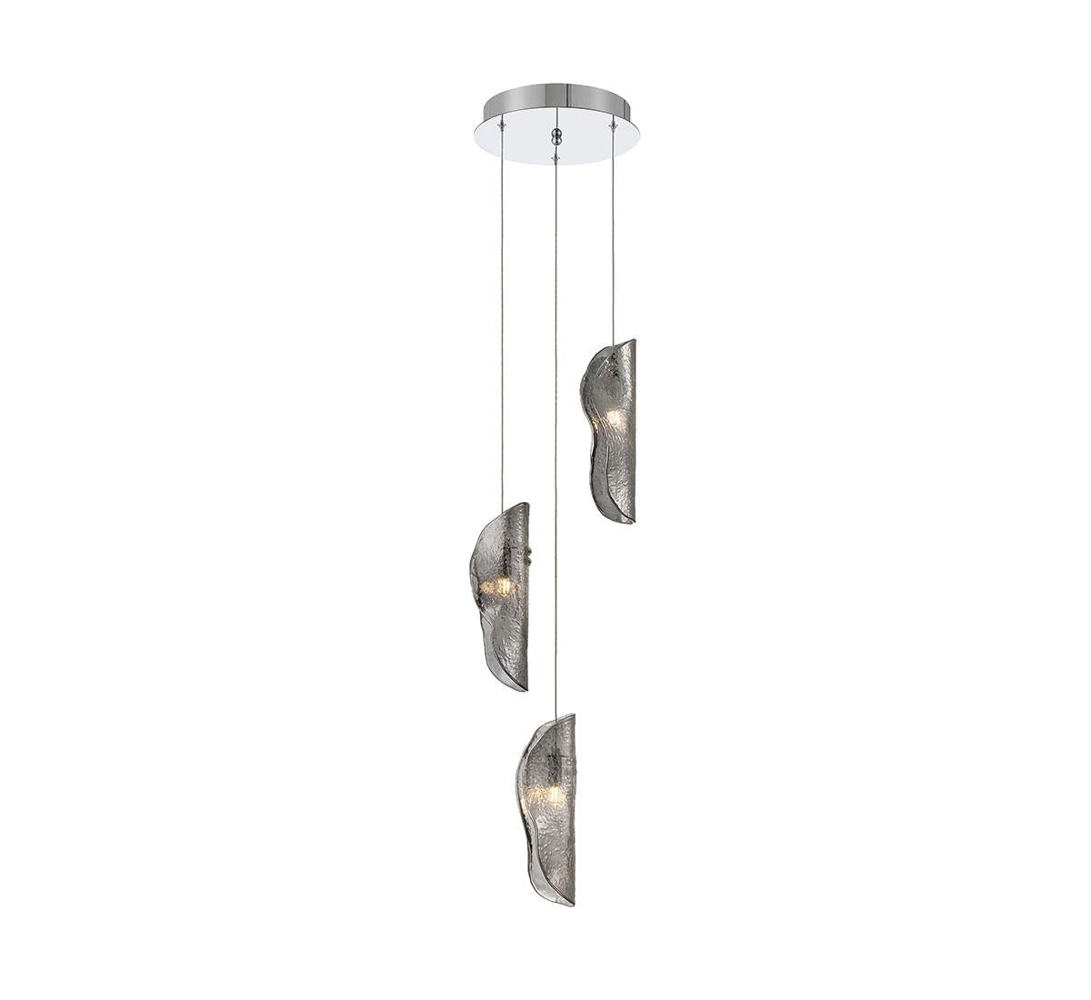 LIB & CO, SORRENTO 3 LIGHT LED PENDANT, PENDANT LIGHT
