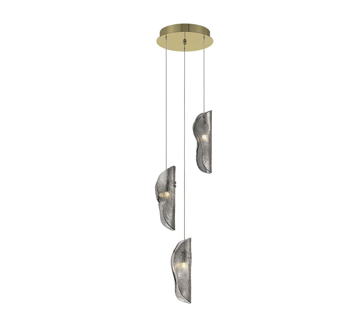 LIB & CO, SORRENTO 3 LIGHT LED PENDANT, PENDANT LIGHT