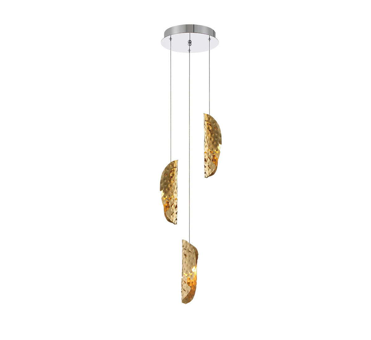 LIB & CO, SORRENTO 3 LIGHT LED PENDANT, PENDANT LIGHT