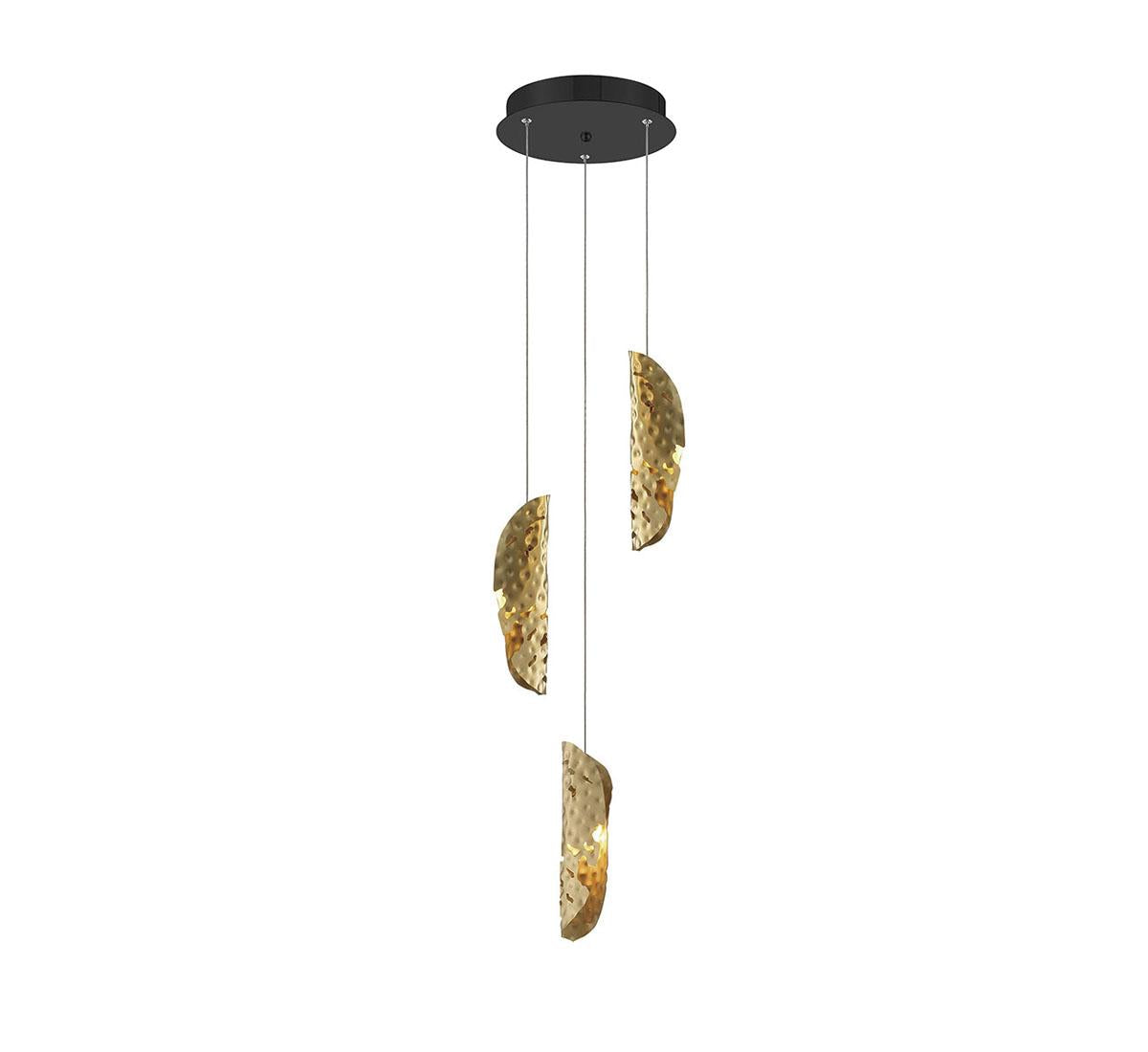 LIB & CO, SORRENTO 3 LIGHT LED PENDANT, PENDANT LIGHT
