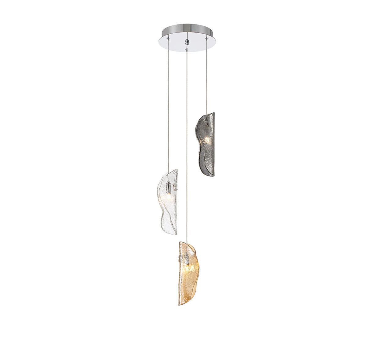 LIB & CO, SORRENTO 3 LIGHT LED PENDANT, PENDANT LIGHT