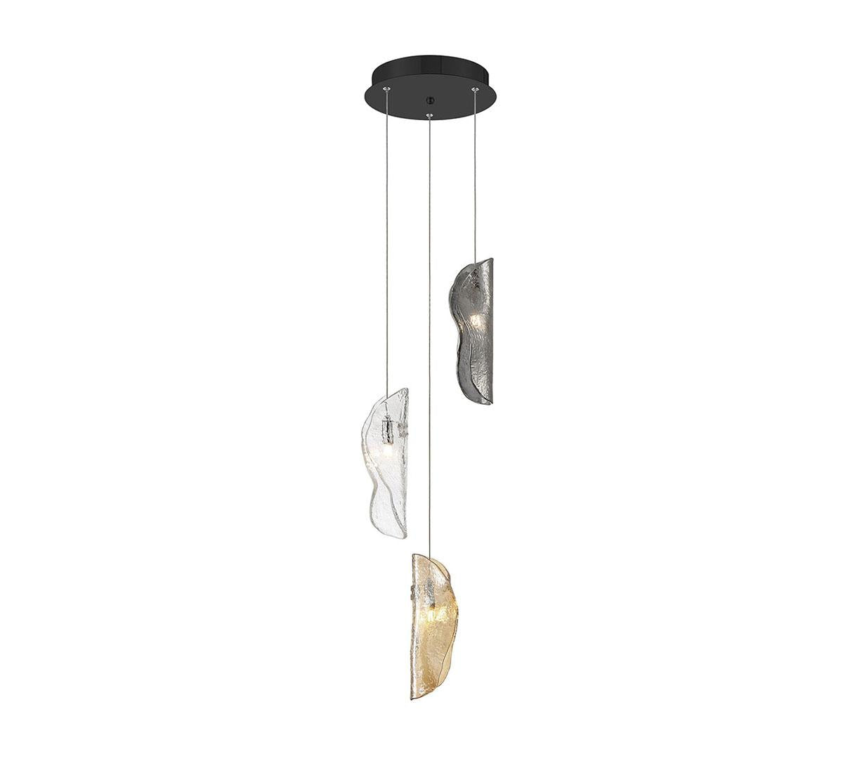 LIB & CO, SORRENTO 3 LIGHT LED PENDANT, PENDANT LIGHT