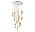 LIB & CO, SORRENTO 12 LIGHT ROUND LED CHANDELIER, CHANDELIER LIGHT
