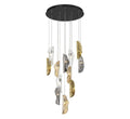 LIB & CO, SORRENTO 12 LIGHT ROUND LED CHANDELIER, CHANDELIER LIGHT