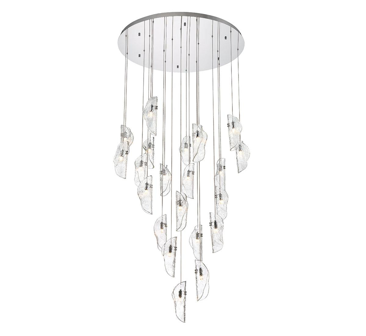 LIB & CO, SORRENTO 21 LIGHT ROUND LED CHANDELIER, CHANDELIER LIGHT