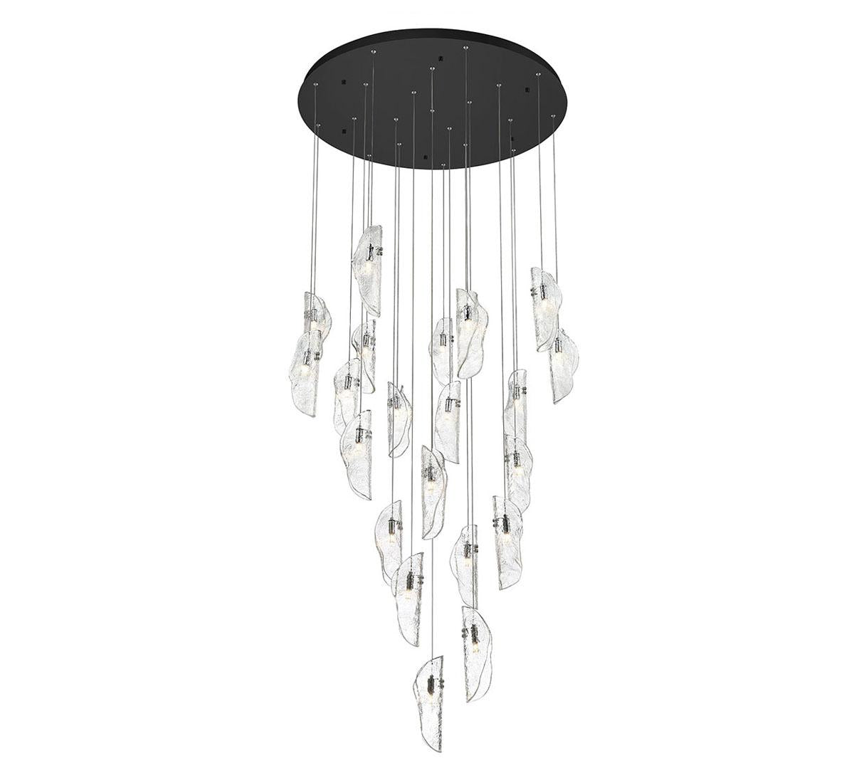 LIB & CO, SORRENTO 21 LIGHT ROUND LED CHANDELIER, CHANDELIER LIGHT