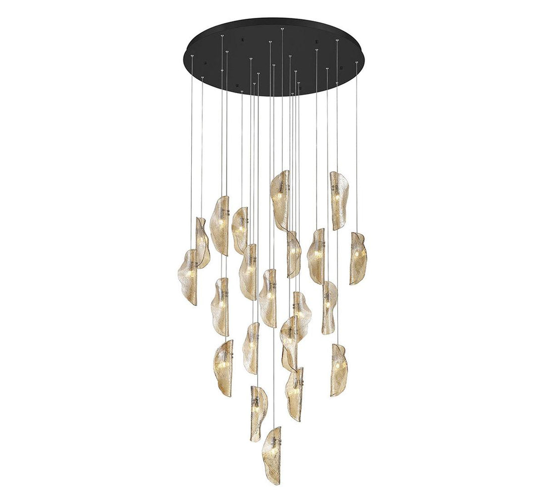 LIB & CO, SORRENTO 21 LIGHT ROUND LED CHANDELIER, CHANDELIER LIGHT