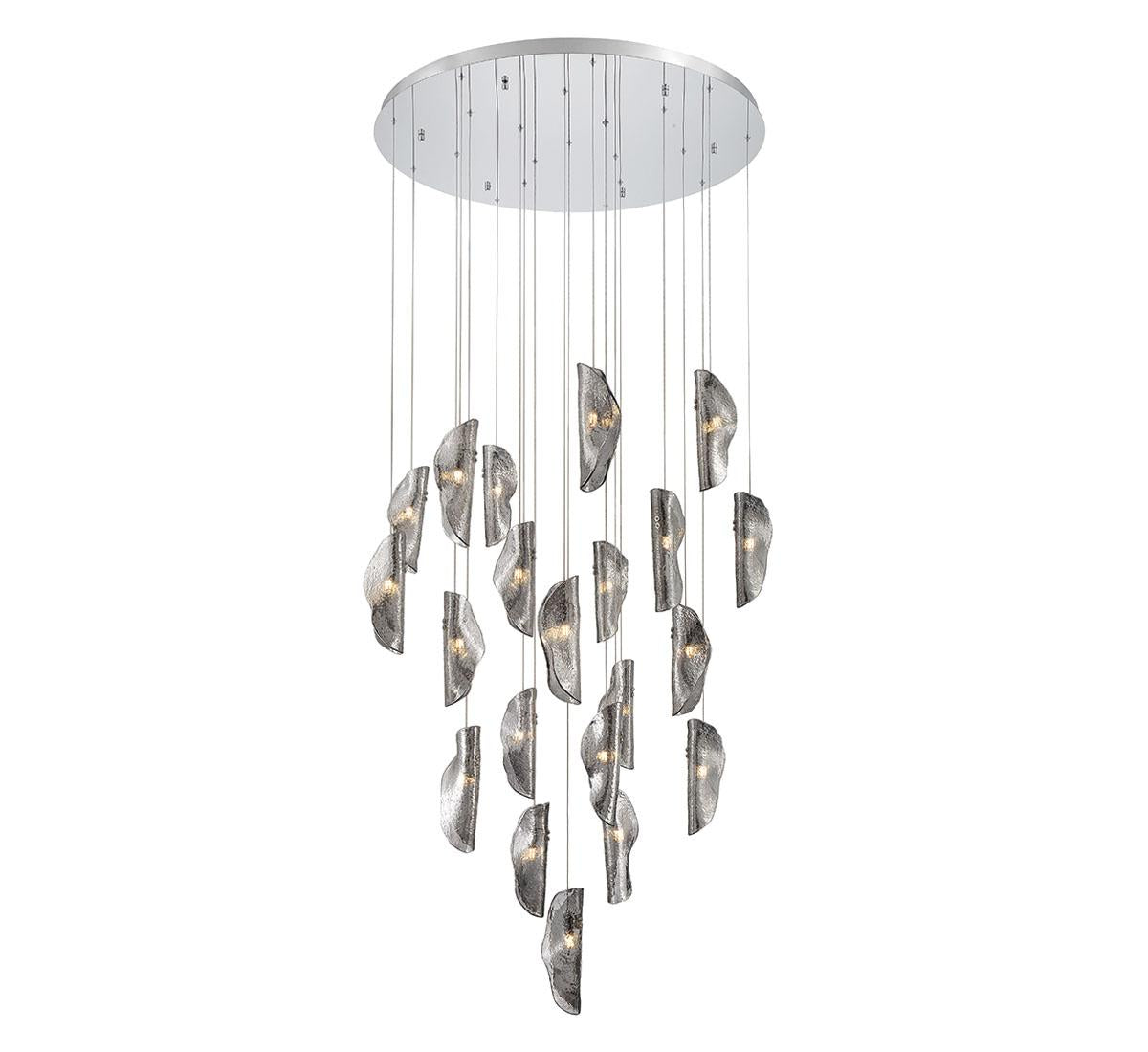 LIB & CO, SORRENTO 21 LIGHT ROUND LED CHANDELIER, CHANDELIER LIGHT