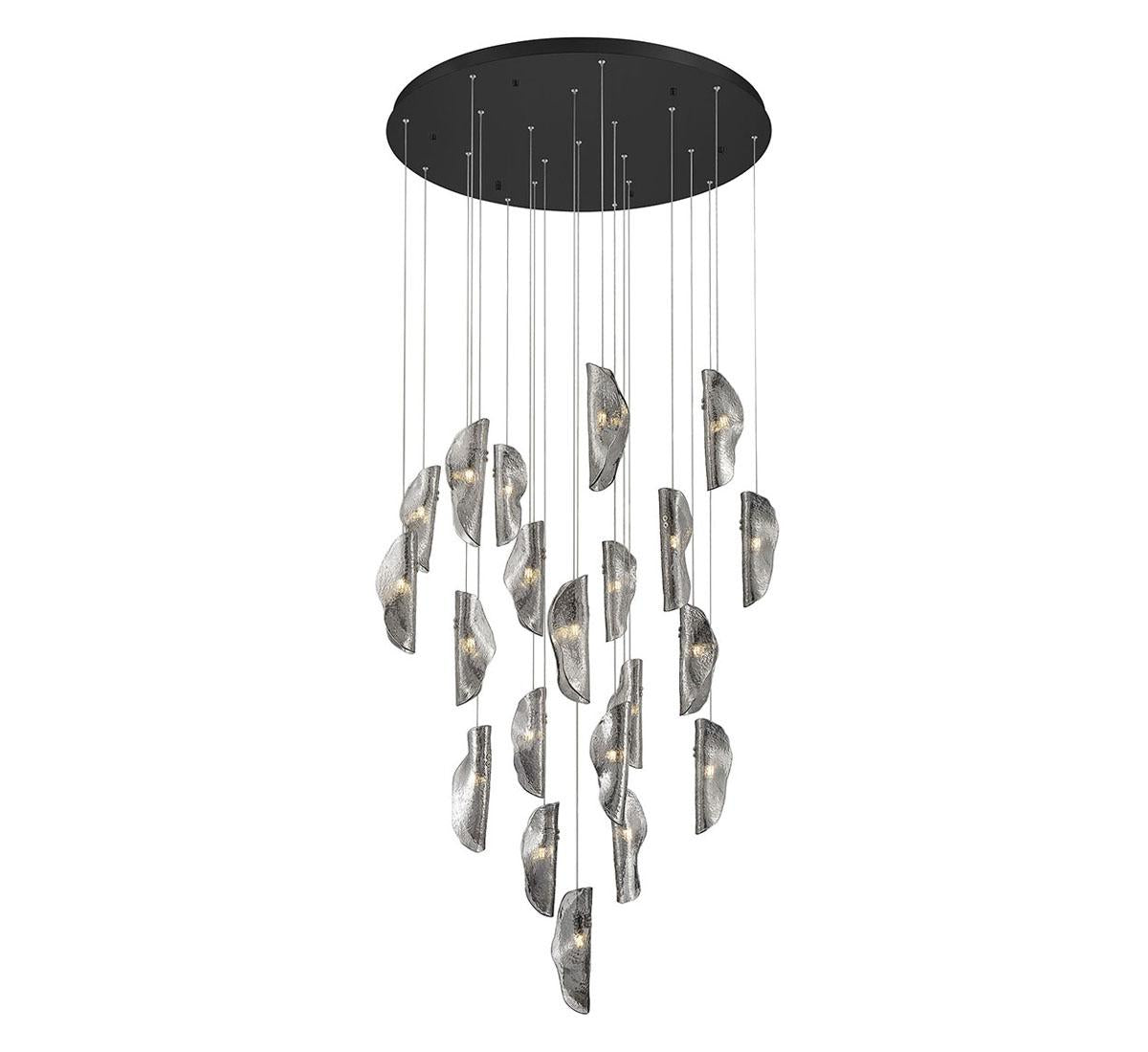 LIB & CO, SORRENTO 21 LIGHT ROUND LED CHANDELIER, CHANDELIER LIGHT