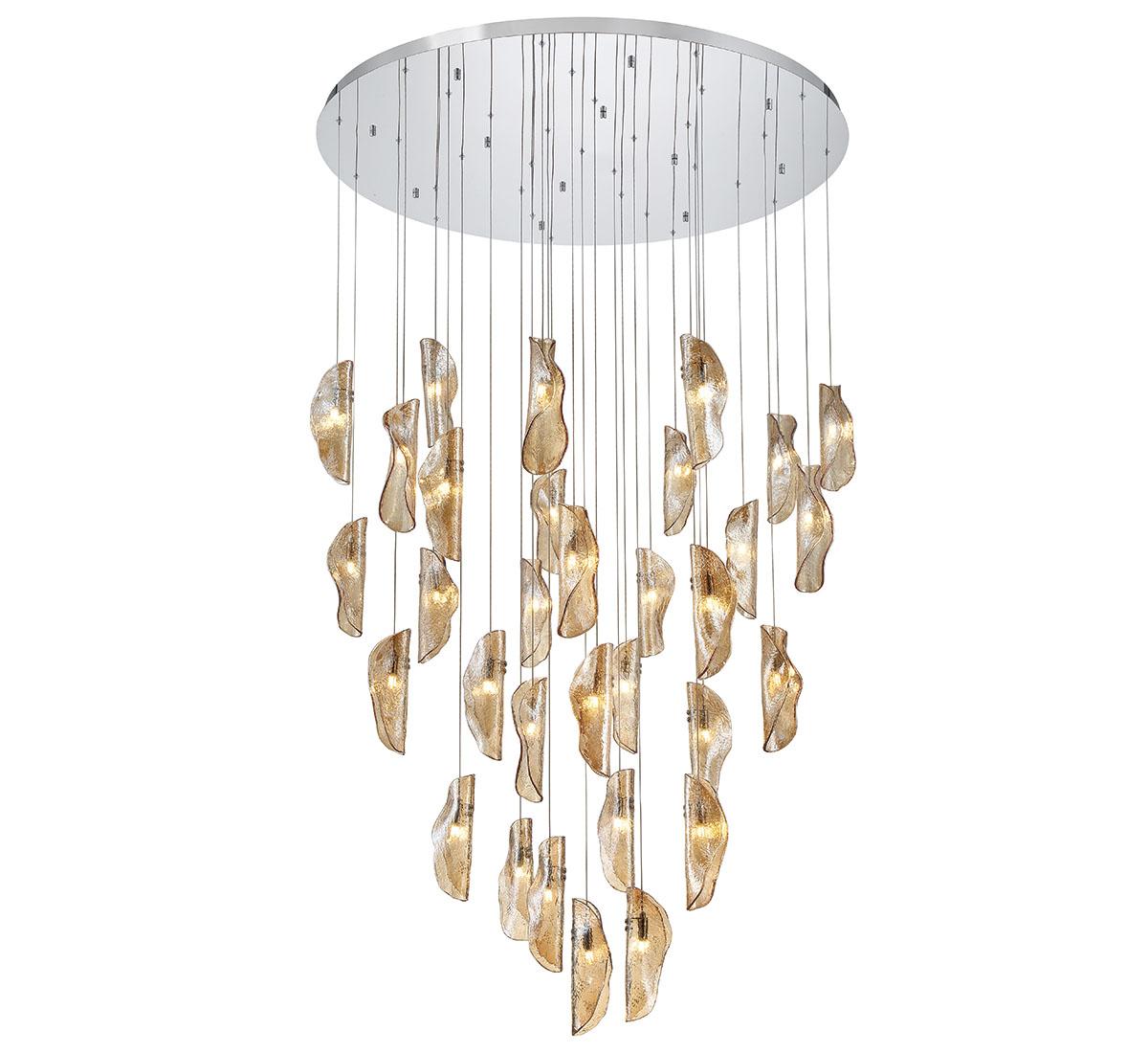 LIB & CO, SORRENTO 32 LIGHT LED GRAND CHANDELIER, CHANDELIER LIGHT