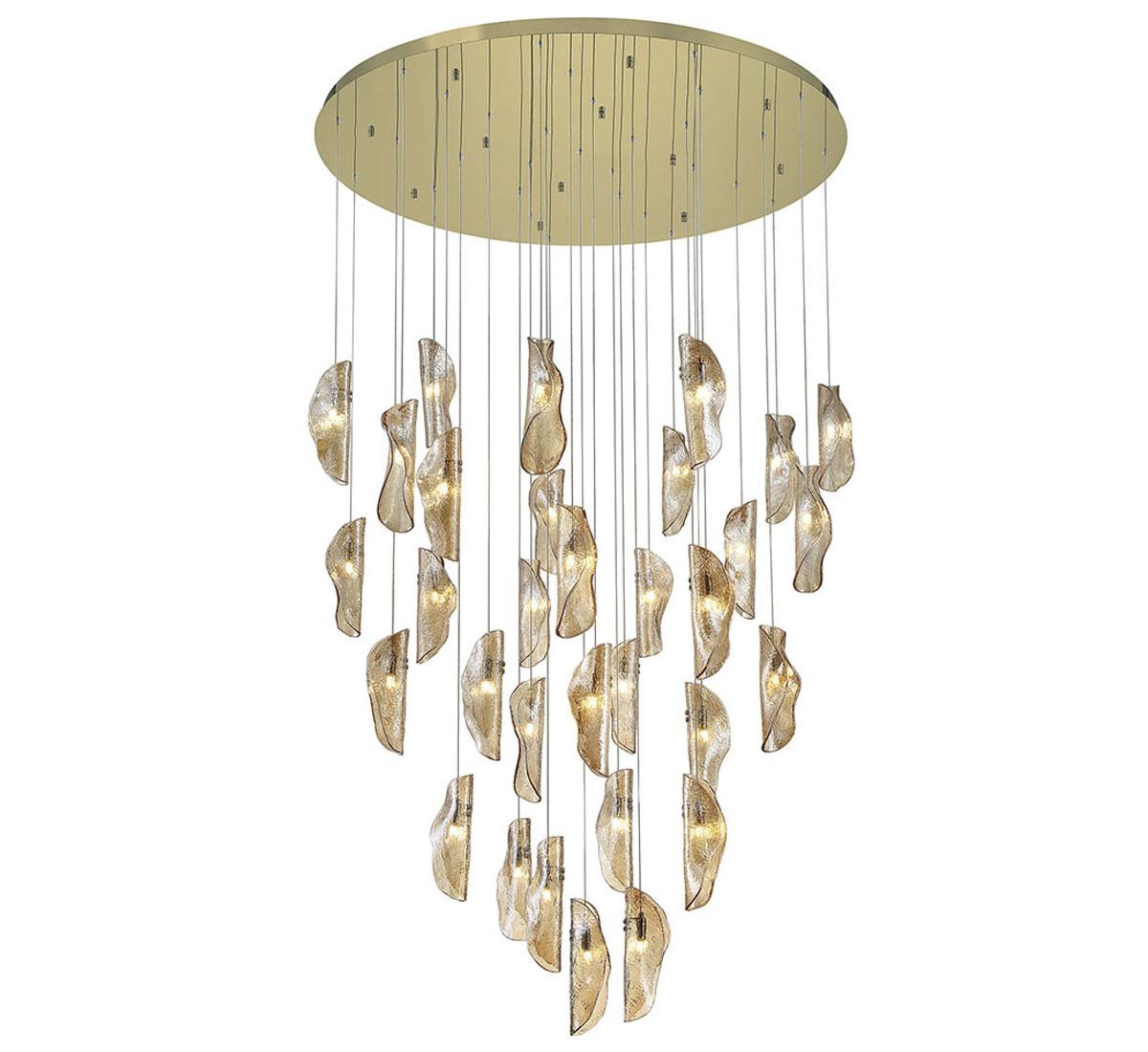 LIB & CO, SORRENTO 32 LIGHT LED GRAND CHANDELIER, CHANDELIER LIGHT