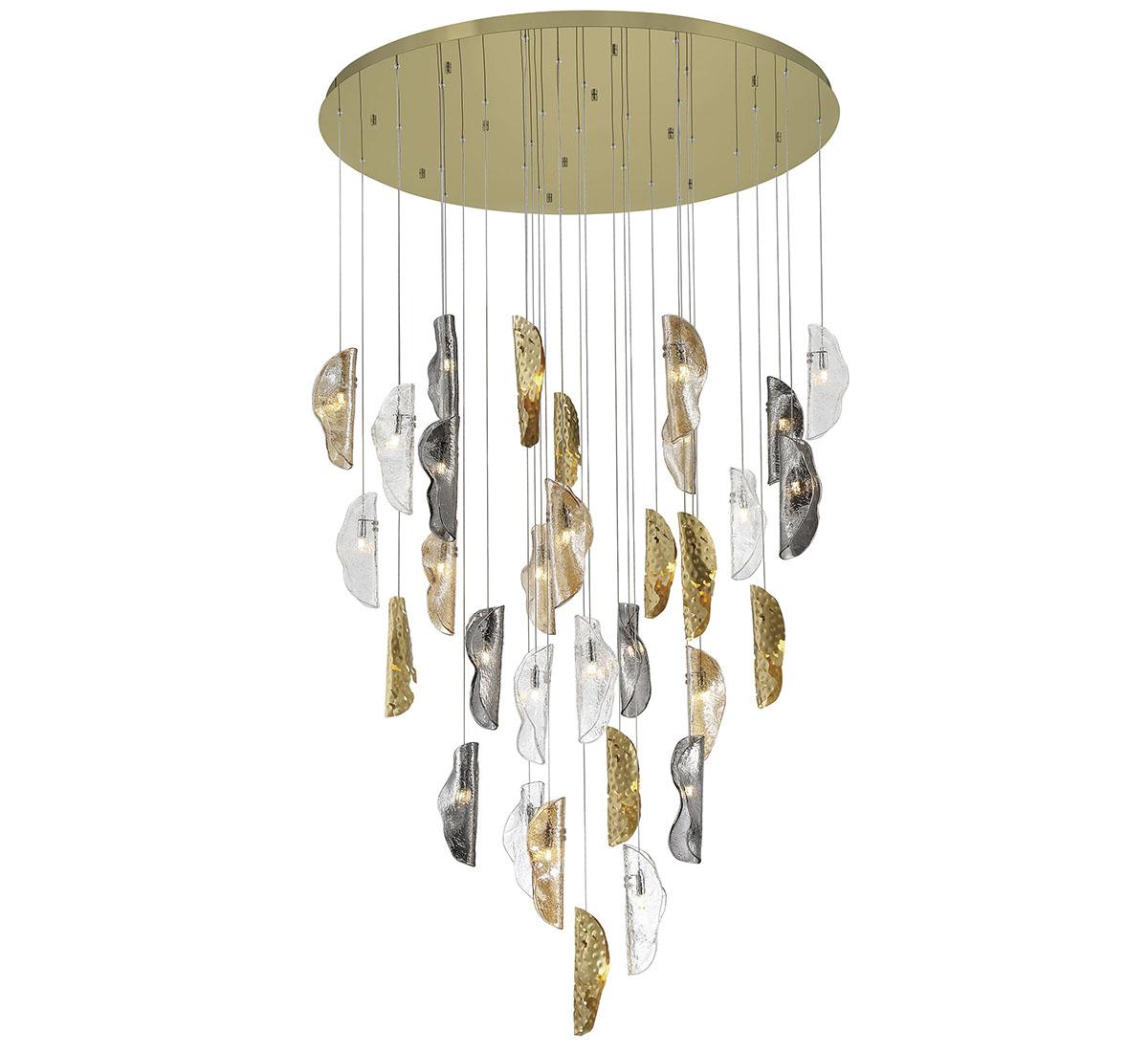 LIB & CO, SORRENTO 32 LIGHT LED GRAND CHANDELIER, CHANDELIER LIGHT
