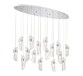 LIB & CO, SORRENTO 16 LIGHT OVAL LED CHANDELIER, CHANDELIER LIGHT