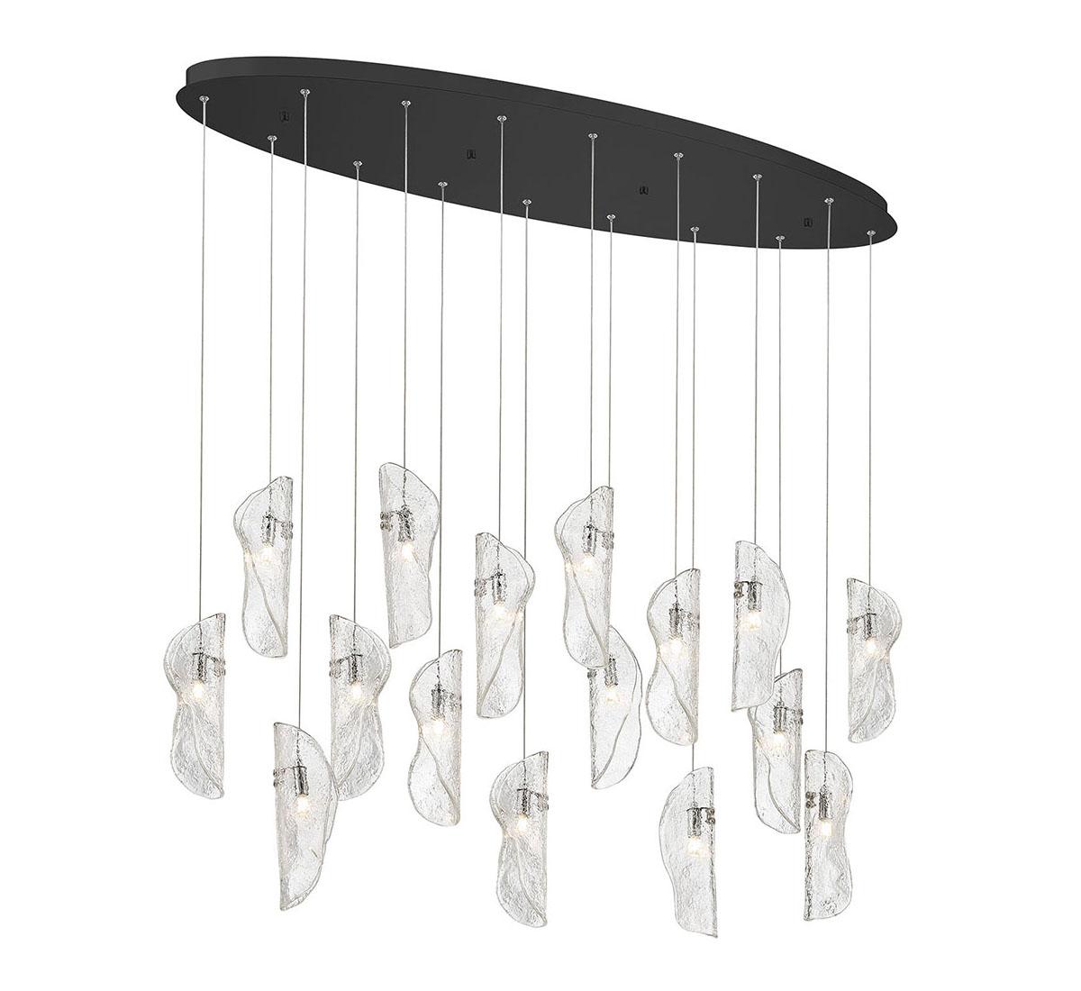 LIB & CO, SORRENTO 16 LIGHT OVAL LED CHANDELIER, CHANDELIER LIGHT