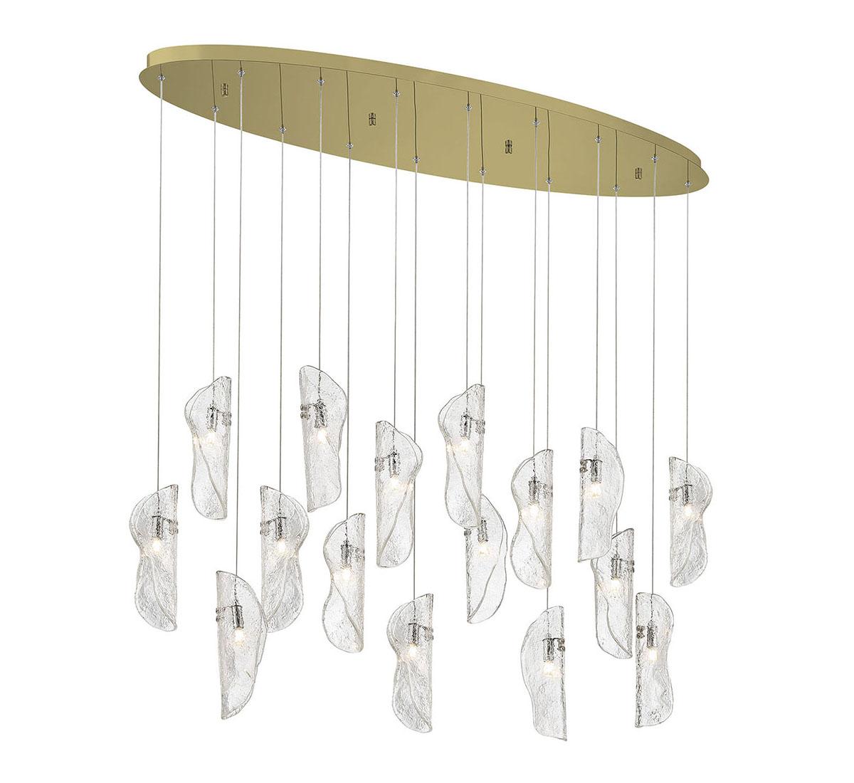 LIB & CO, SORRENTO 16 LIGHT OVAL LED CHANDELIER, CHANDELIER LIGHT