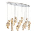 LIB & CO, SORRENTO 16 LIGHT OVAL LED CHANDELIER, CHANDELIER LIGHT