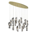 LIB & CO, SORRENTO 16 LIGHT OVAL LED CHANDELIER, CHANDELIER LIGHT