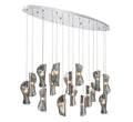 LIB & CO, SORRENTO 16 LIGHT OVAL LED CHANDELIER, CHANDELIER LIGHT