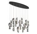 LIB & CO, SORRENTO 16 LIGHT OVAL LED CHANDELIER, CHANDELIER LIGHT