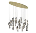 LIB & CO, SORRENTO 16 LIGHT OVAL LED CHANDELIER, CHANDELIER LIGHT
