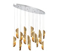 LIB & CO, SORRENTO 16 LIGHT OVAL LED CHANDELIER, CHANDELIER LIGHT