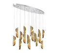 LIB & CO, SORRENTO 16 LIGHT OVAL LED CHANDELIER, CHANDELIER LIGHT