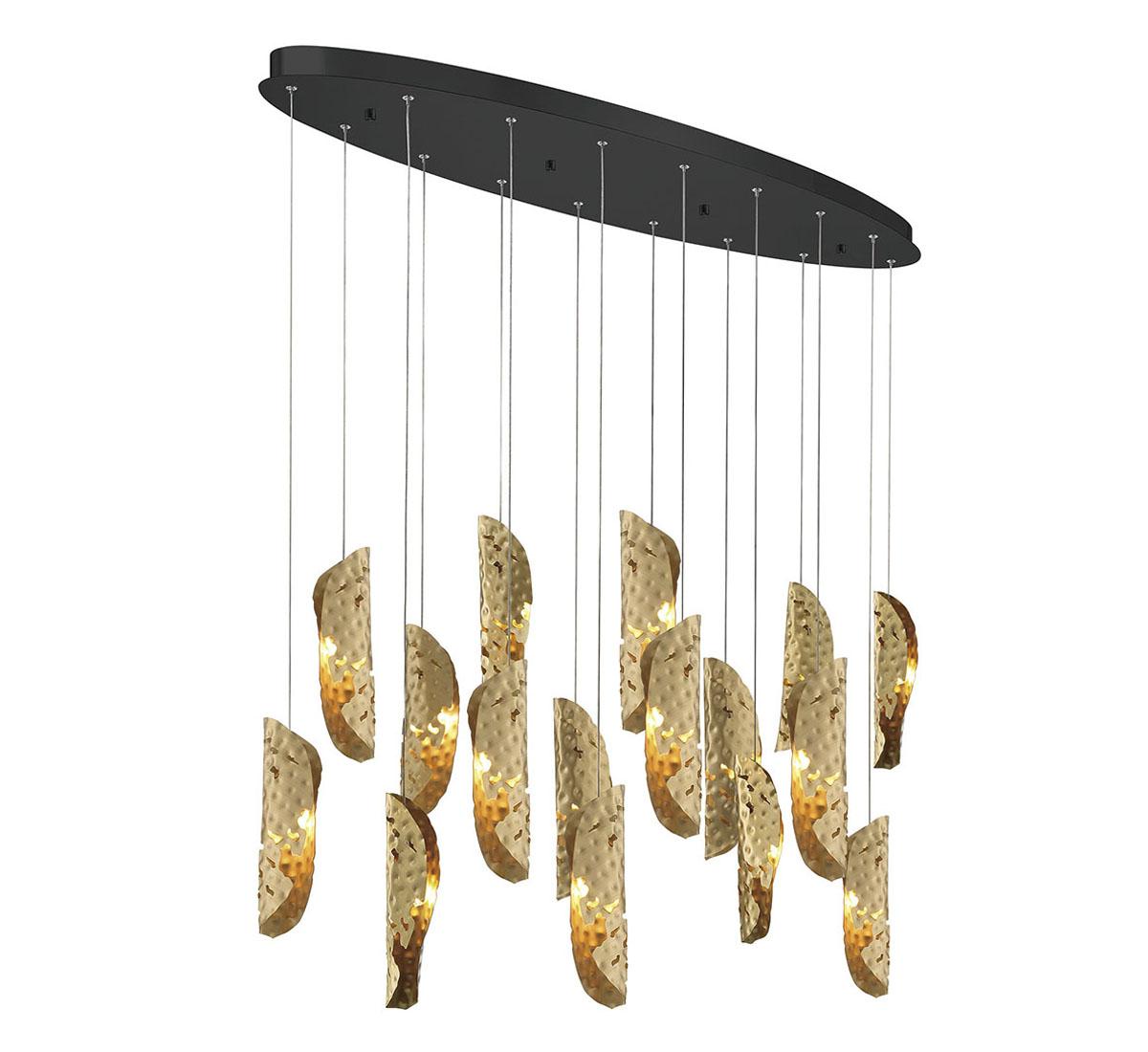 LIB & CO, SORRENTO 16 LIGHT OVAL LED CHANDELIER, CHANDELIER LIGHT