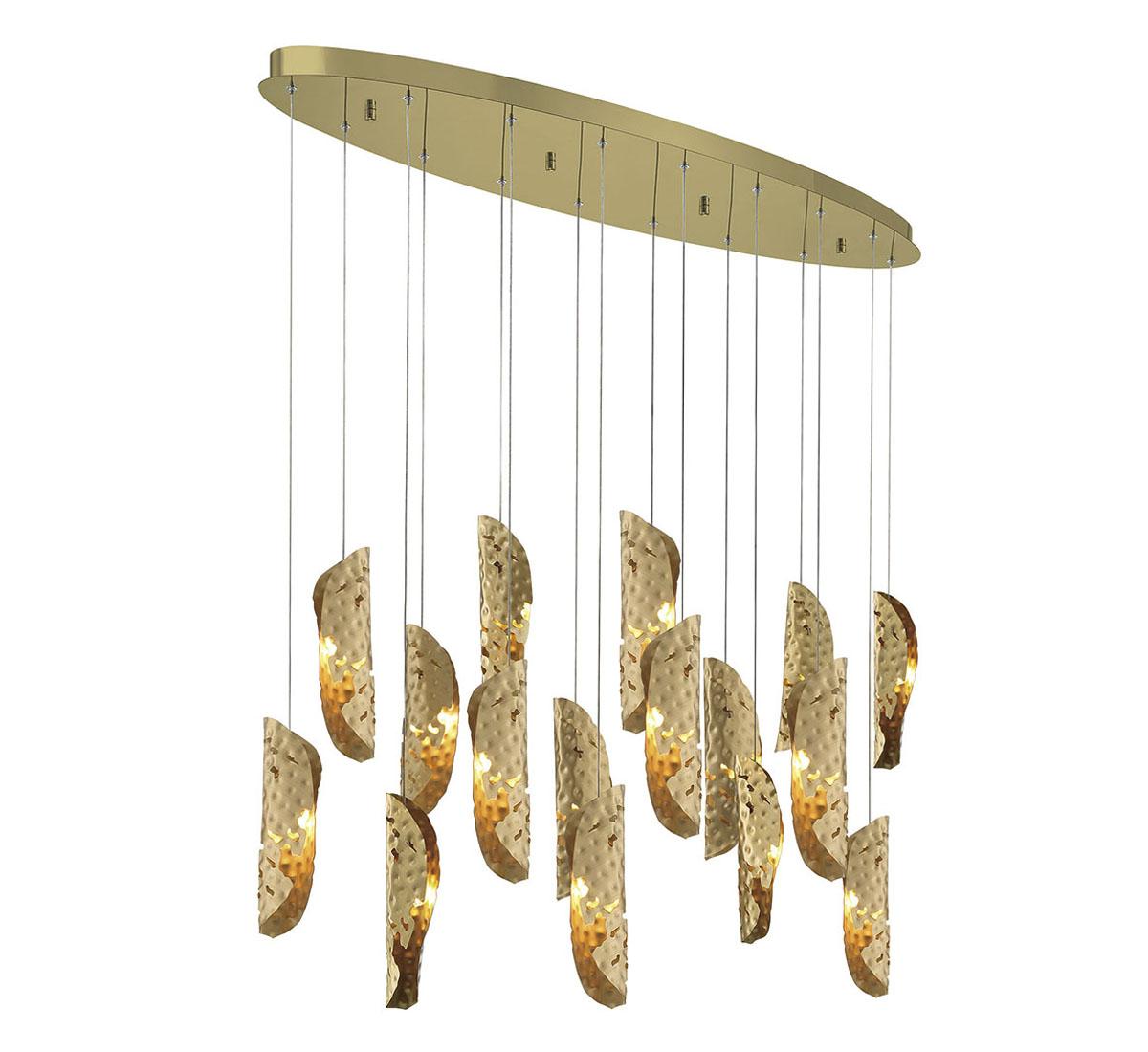 LIB & CO, SORRENTO 16 LIGHT OVAL LED CHANDELIER, CHANDELIER LIGHT
