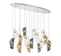 LIB & CO, SORRENTO 16 LIGHT OVAL LED CHANDELIER, CHANDELIER LIGHT