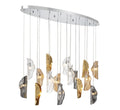 LIB & CO, SORRENTO 16 LIGHT OVAL LED CHANDELIER, CHANDELIER LIGHT