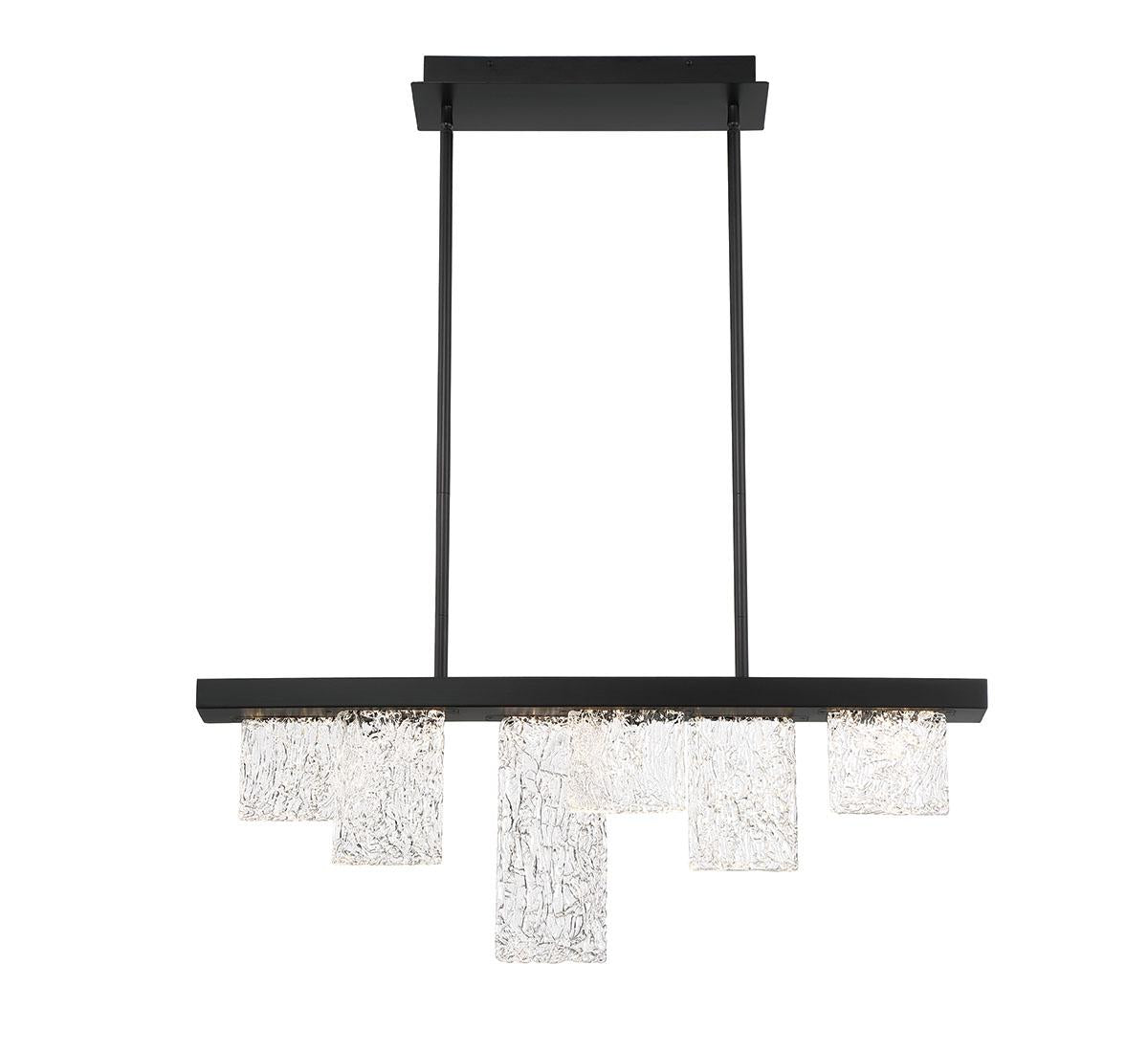 LIB & CO, SIENA 6 LIGHT LINEAR LED CHANDELIER, CHANDELIER LIGHT