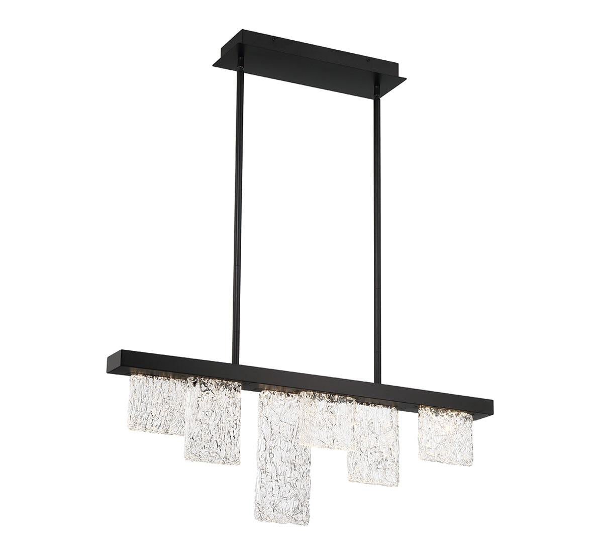 LIB & CO, SIENA 6 LIGHT LINEAR LED CHANDELIER, CHANDELIER LIGHT