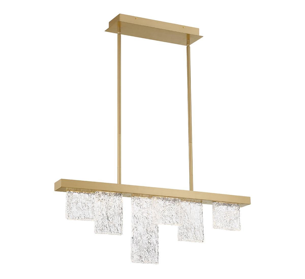 LIB & CO, SIENA 6 LIGHT LINEAR LED CHANDELIER, CHANDELIER LIGHT
