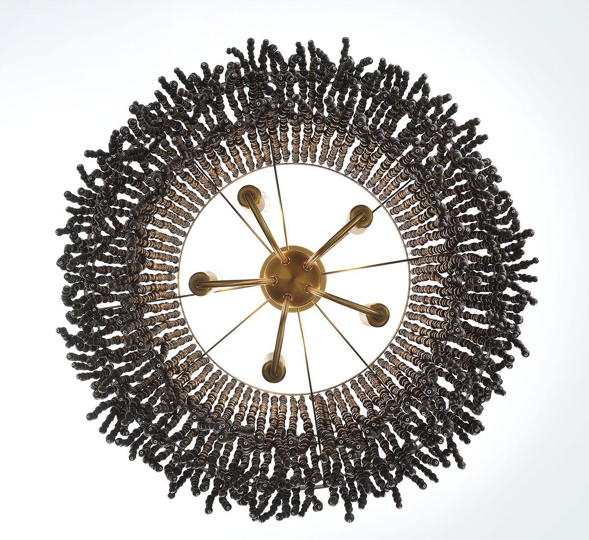 LIB & CO, MOLFETTA 5 LIGHT CHANDELIER, CHANDELIER LIGHT