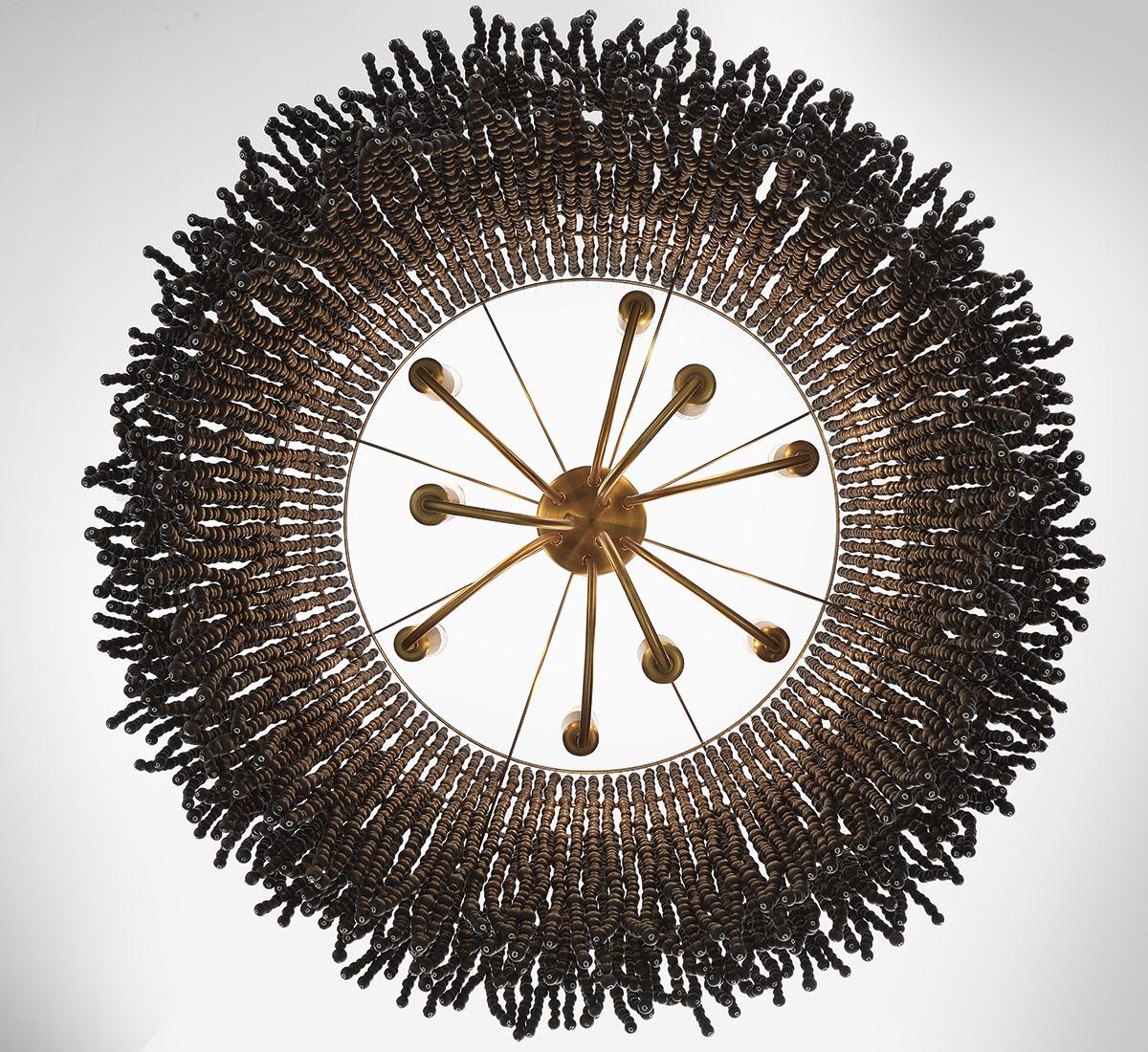 LIB & CO, MOLFETTA 9 LIGHT CHANDELIER, CHANDELIER LIGHT