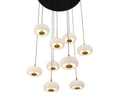 LIB & CO, ADELFIA 9 LIGHT ROUND LED CHANDELIER, CHANDELIER LIGHT
