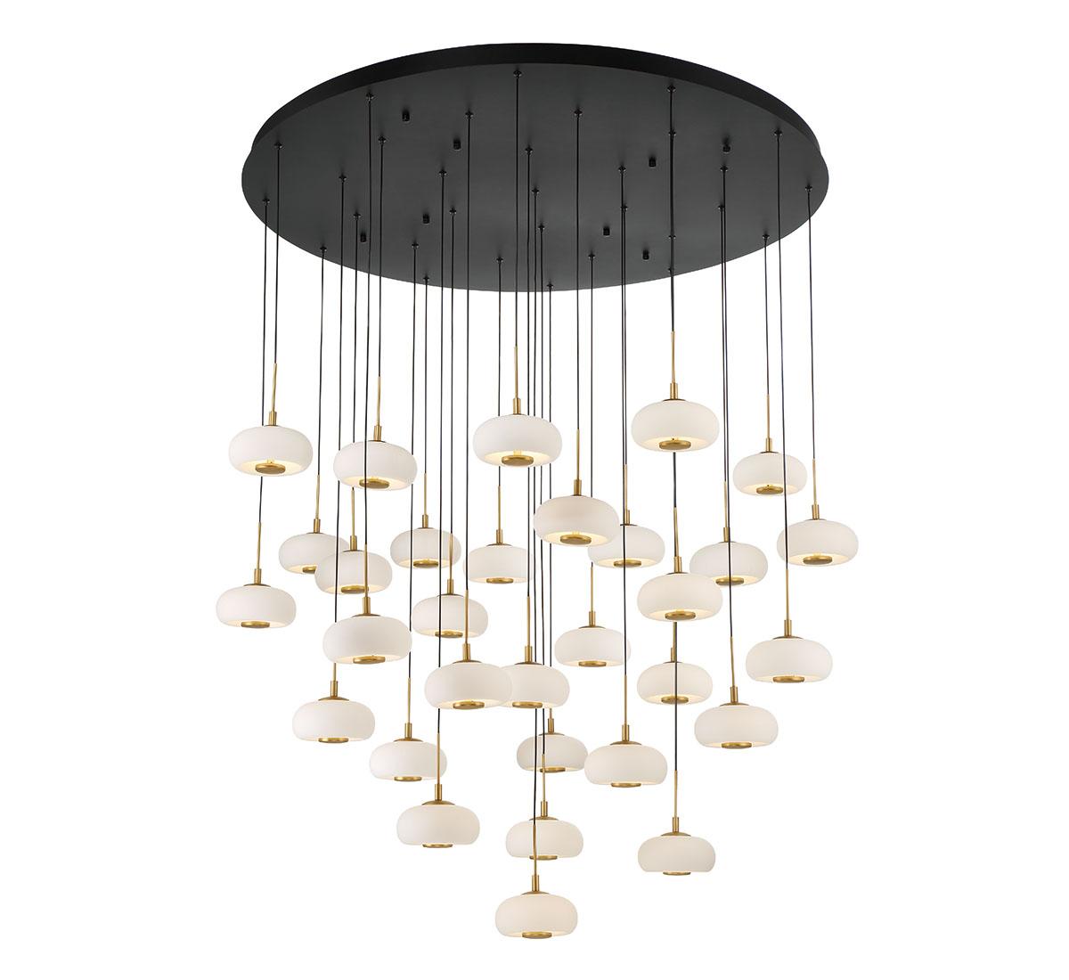 LIB & CO, ADELFIA 31 LIGHT LED GRAND CHANDELIER, CHANDELIER LIGHT