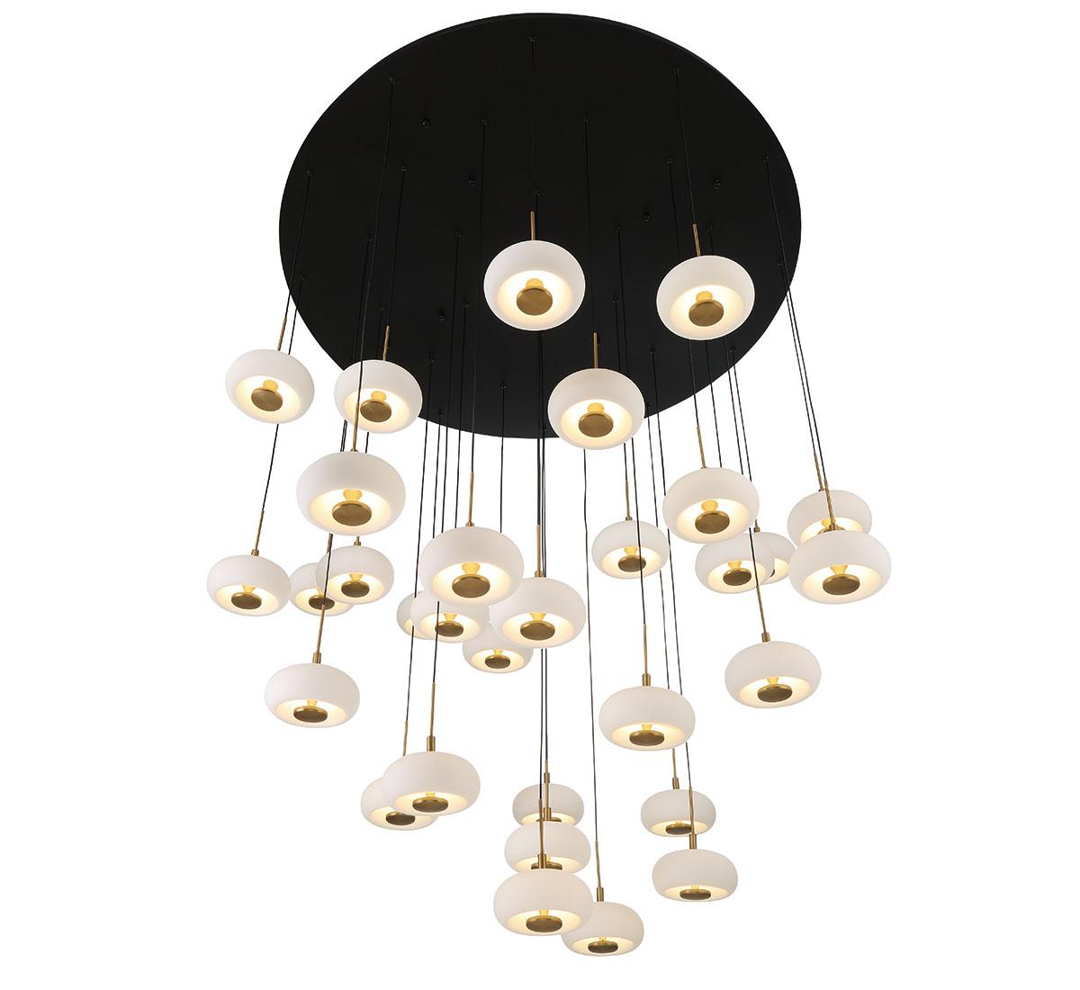 LIB & CO, ADELFIA 31 LIGHT LED GRAND CHANDELIER, CHANDELIER LIGHT