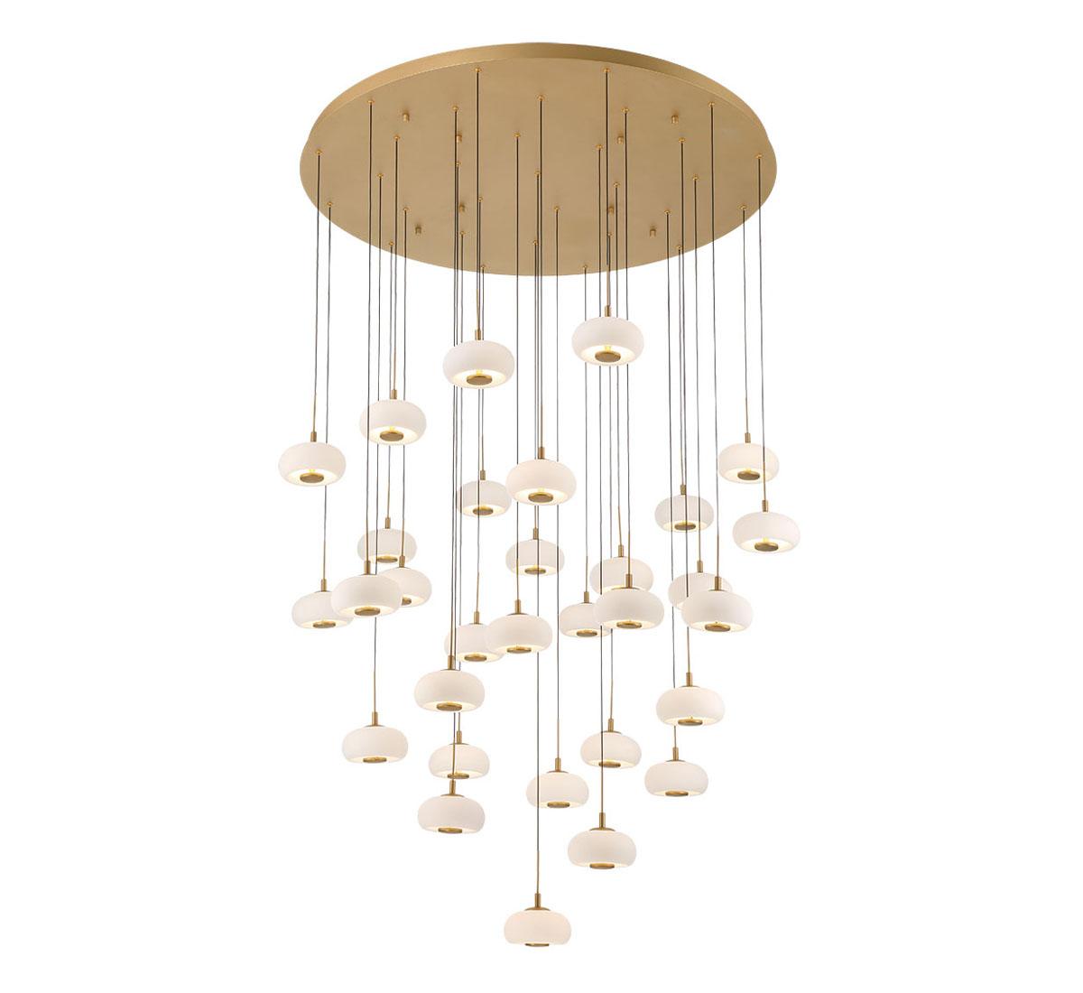 LIB & CO, ADELFIA 31 LIGHT LED GRAND CHANDELIER, CHANDELIER LIGHT