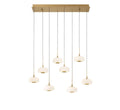 LIB & CO, ADELFIA 8 LIGHT RECTANGULAR LED CHANDELIER, CHANDELIER LIGHT
