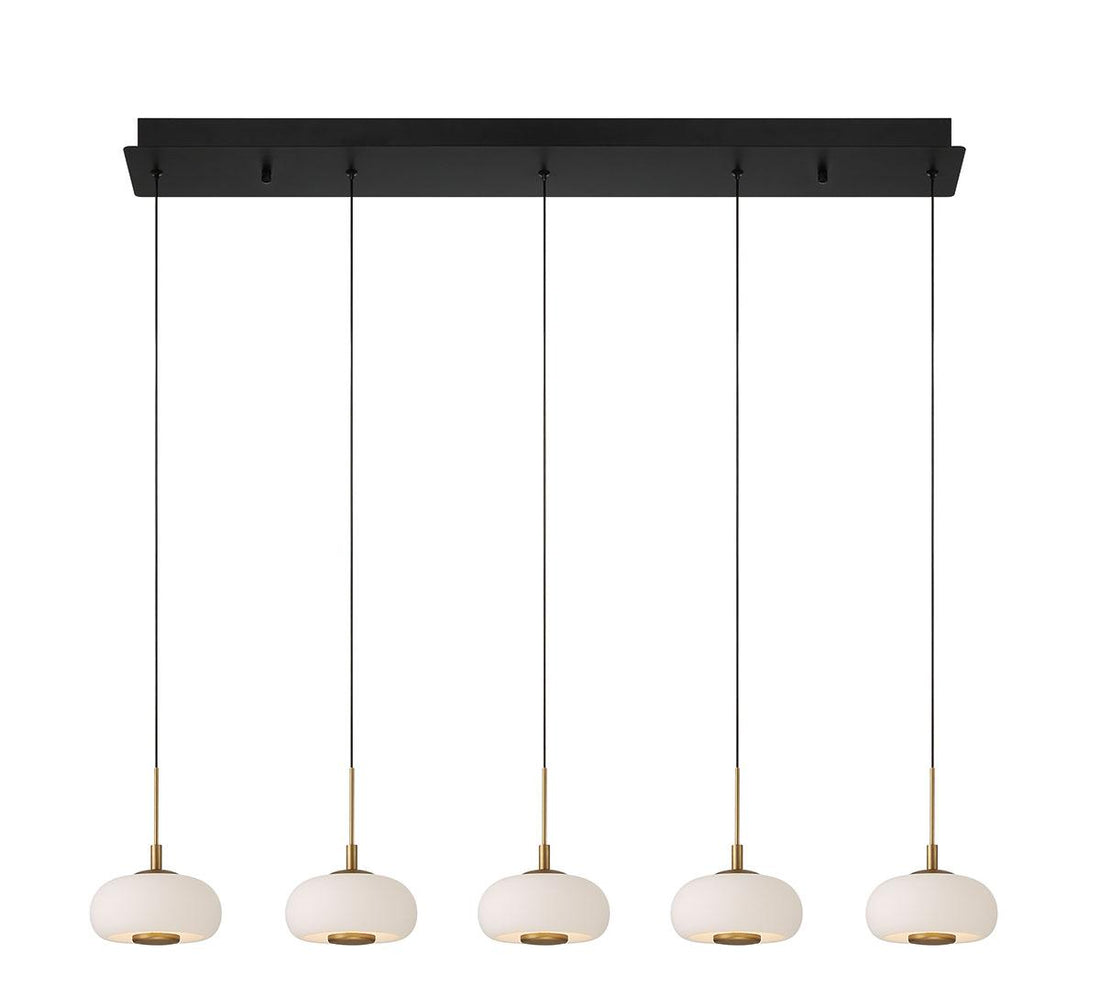 LIB & CO, ADELFIA 5 LIGHT LINEAR LED CHANDELIER, CHANDELIER LIGHT