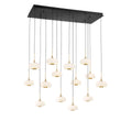 LIB & CO, ADELFIA 14 LIGHT RECTANGULAR LED CHANDELIER, CHANDELIER LIGHT