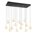 LIB & CO, ADELFIA 14 LIGHT RECTANGULAR LED CHANDELIER, CHANDELIER LIGHT