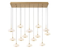 LIB & CO, ADELFIA 14 LIGHT RECTANGULAR LED CHANDELIER, CHANDELIER LIGHT