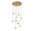 LIB & CO, BAVENO 9 LIGHT ROUND LED CHANDELIER, CHANDELIER LIGHT